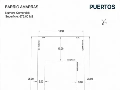 Terreno en Puertos del Lago