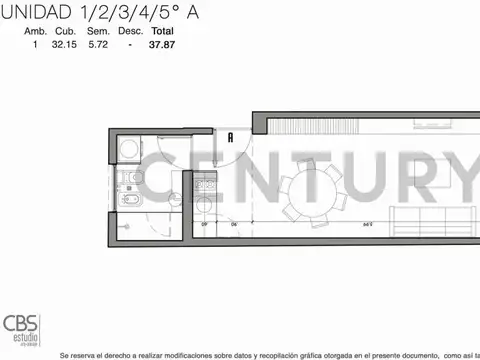 Departamento en Venta de Monoambiente