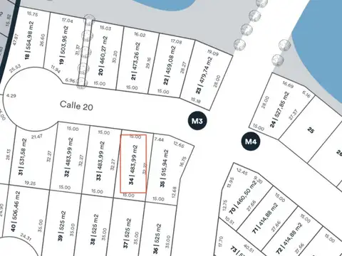 Lote 34 - Manzana 3 - calle 20
