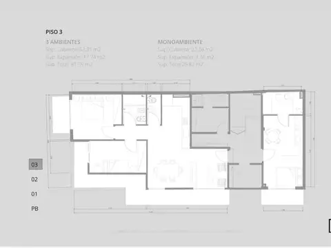 Fonrouge Esquina Alberdi - Excelente Edificio en Block a Nuevo - Ideal Inversor