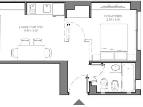 Departamento en Venta en Centro, USD 116.900
