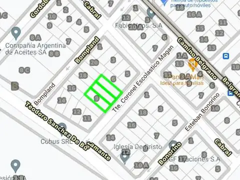 Terreno en Venta 25  mts Frente