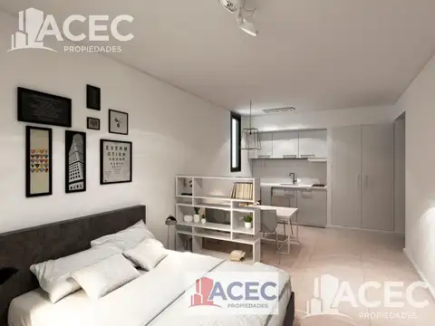 Departamento Monoambiente con 1 baño