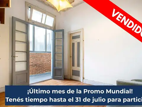 VENDIDO - DEPARTAMENTO - VENTA - VILLA CRESPO - 2 AMBIENTES - A REFACCIONAR