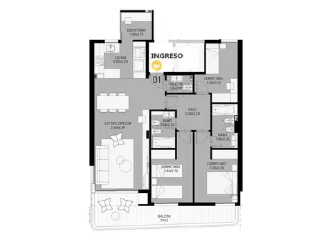 Departamento en Venta en Centro, Rosario