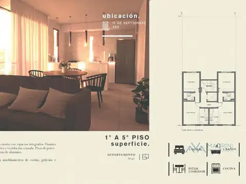 Departamentos 1 habitación en zona céntrica de Pergamino, Buenos Aires