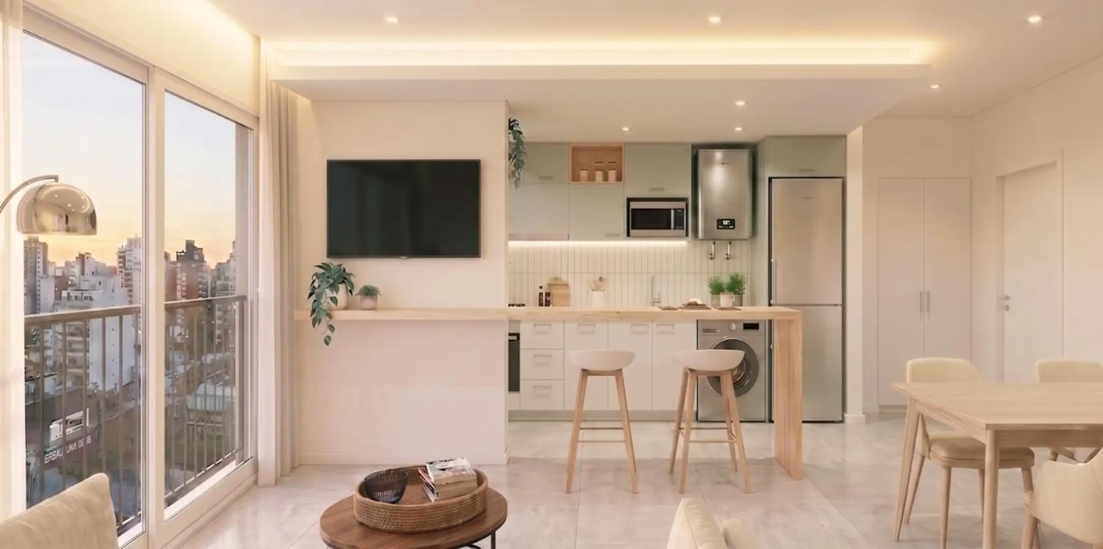 Depto 2 amb, 41m² en Plaza Colon con vista y orientación norte