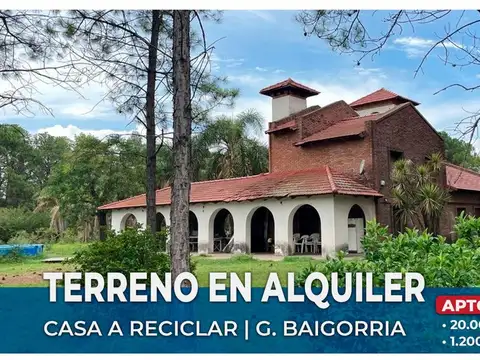 CASA EN ALQUILER CON AMPLIO TERRENO BAIGORRIA