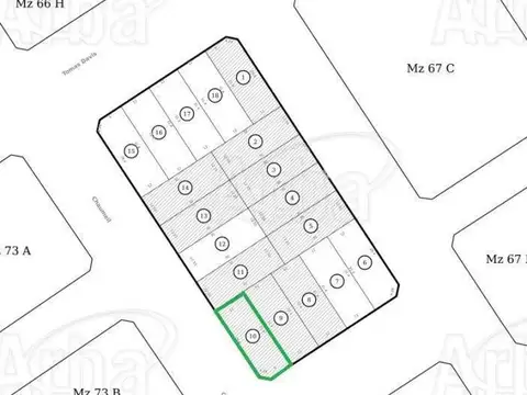 Terreno en Venta 31  mts Fondo