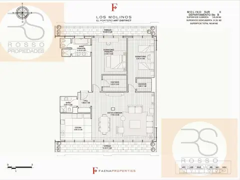Departamento en Alquiler de 3 ambientes
