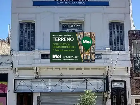Excepcional Terreno p/ Desarrollo en Av. Córdoba 4444/46/48