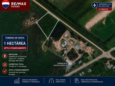 Terreno en Venta en Tramo 16, Banda
