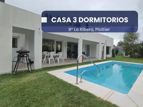 CASA 3 DORM EN VENTA,B° Cerrado La Ribera,Plottier