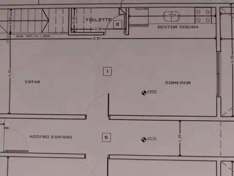 Departamento 3 ambientes con 1 baño