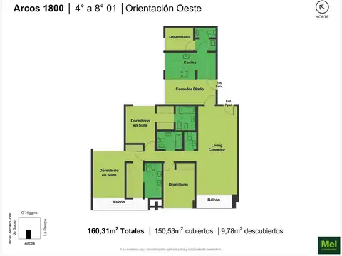 Departamento en Venta de 3 dormitorios