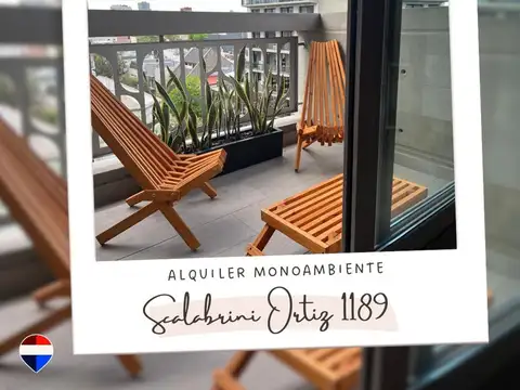Alquiler Monoambiente Palermo SUM TERRAZA PARRILLA