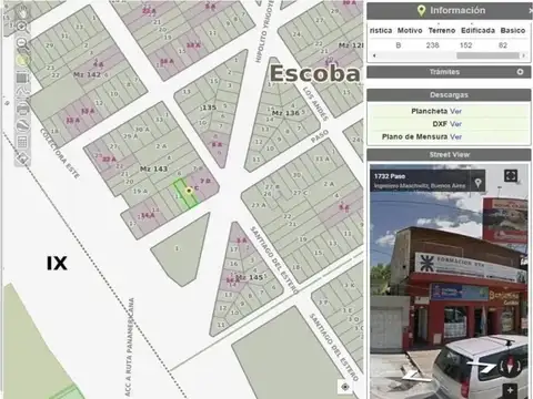 Depto Tipo Casa 3 ambientes con 1 baño
