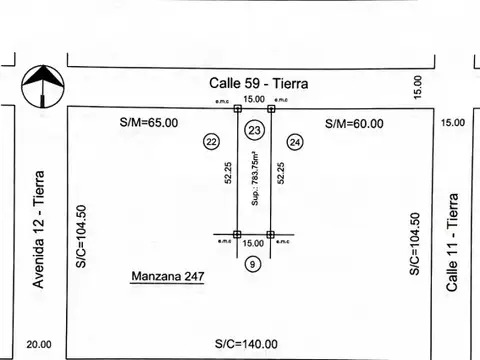 Calle 59 e/ 11 y 12, Mar del Tuyú (160811)