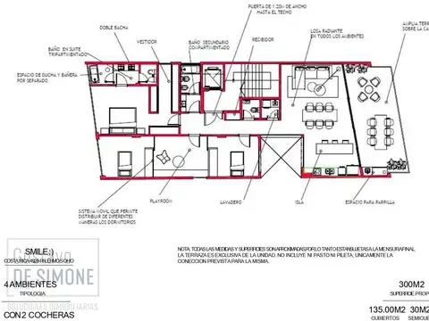 Departamento en Venta con 2 cocheras