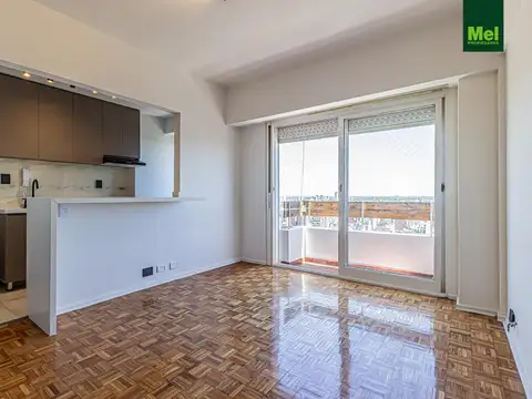 DOS AMBIENTES EN ALQUILER CON COCHERA FIJA , VISTA ABIERTA