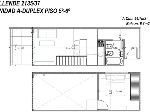 Departamento en Venta de 1 dormitorio