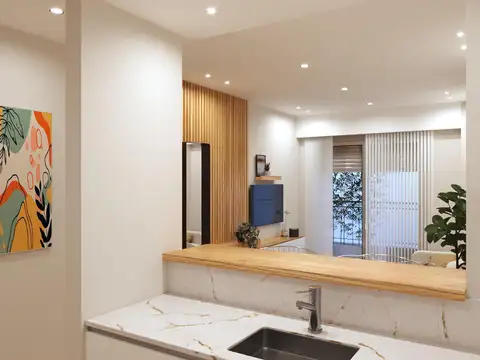 Departamento 3 ambientes con 1 baño