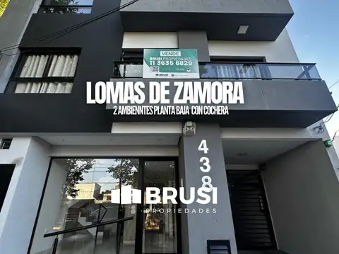 DEPARTAMENTO EN VENTA EN LOMAS DE ZAMORA - 2 AMBIENTES - CON COCHERA