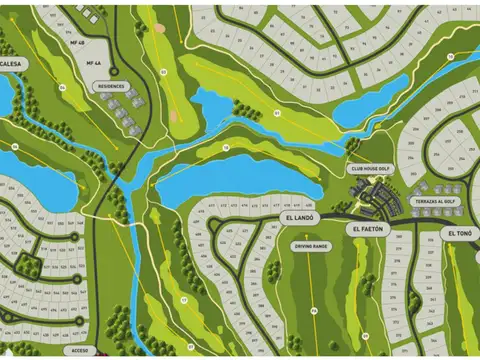 Terreno en venta a laguna en La Calesa, Pilará, Pilar