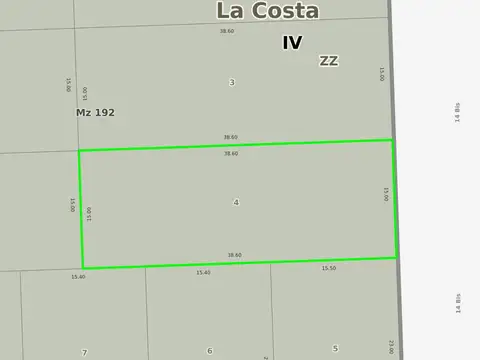 Terreno en Venta en Mar Del Tuyu, USD 3.000