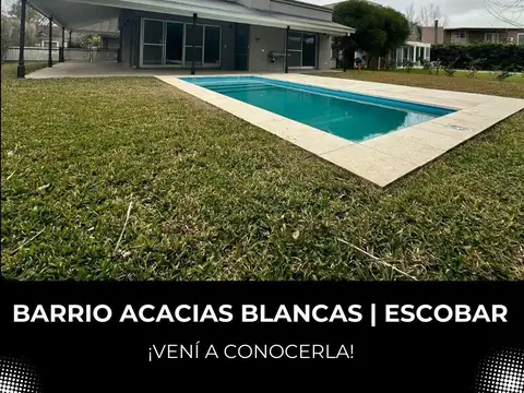 Casa en Venta, 3 Ambientes, en Barrio Acacias Blancas, Maschwitz, Escobar, GBA Norte