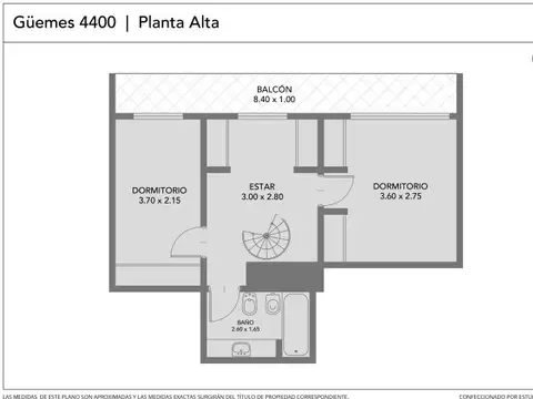 Güemes 4483 , Piso 9