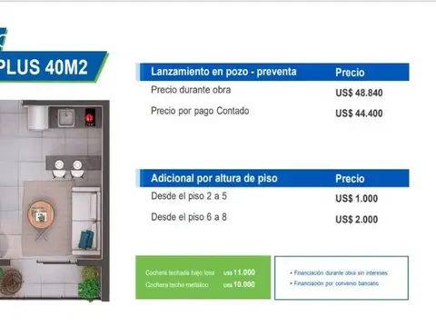 Departamento en Venta en Luque, USD 46.195