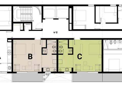 Departamento Monoambiente con 1 baño