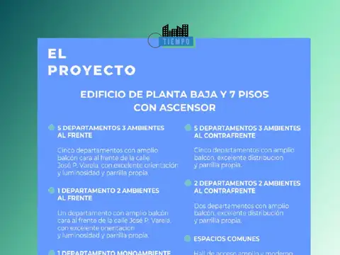 Departamentos de 2 y 3 ambientes en pozo. Devoto