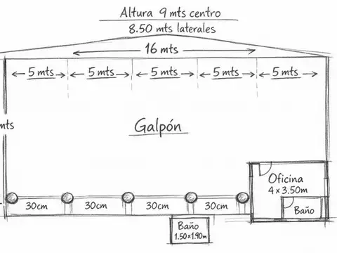 Galpon en Alquiler A Estrenar