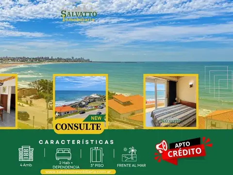 Departamento frente al mar con una de las mejores vistas de punta mogotes