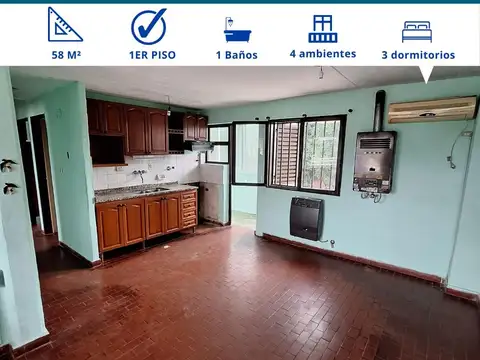 DEPARTAMENTO EN VENTA, ZONA HOSPITAL FELIPE HERAS