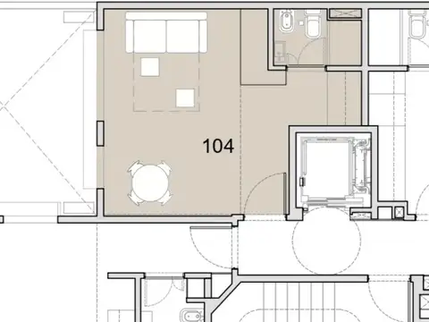 Departamento en Venta de Monoambiente
