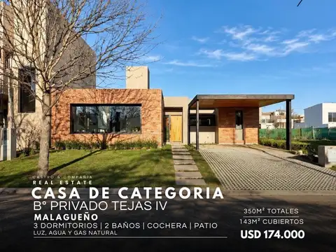 Venta Casa A Estrenar De 3 Dormitorios En Tejas 4 – Malagueño