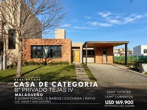 Venta Casa A Estrenar De 3 Dormitorios En Tejas 4 – Malagueño