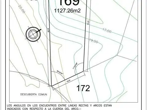 Terreno en Venta de 1127,0 m2