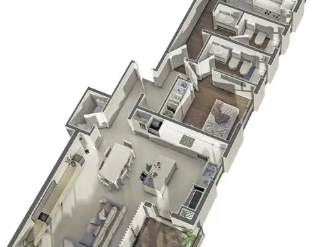 Departamento en Venta con 1 cocheras