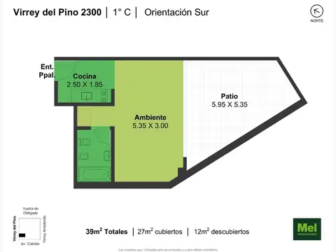 Virrey Del Pino 2300, Piso 1