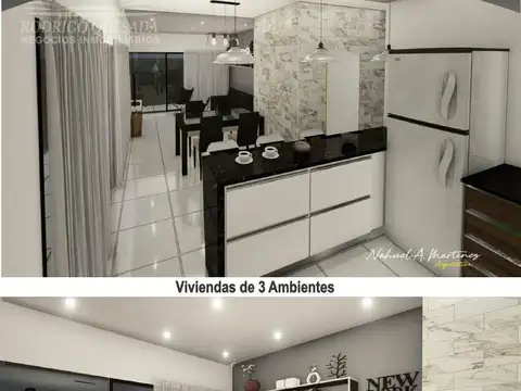 Departamento 3 ambientes con 1 baño