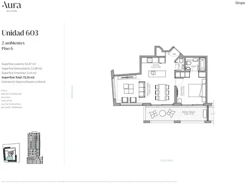 Venta departamento 4 ambientes en Olivos muy luminoso