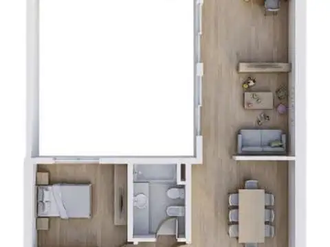 3 ambientes en Recoleta en refacción