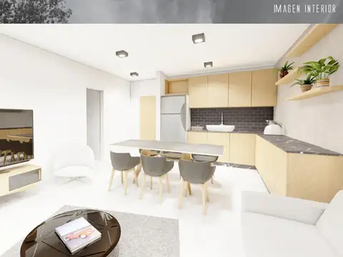 Departamento 2 ambientes con 1 baño