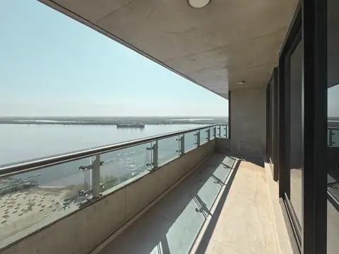 Departamento de 1 dormitorio con vista al río y amenities en Alberdi