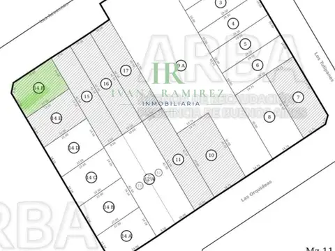 Terreno en Venta 22  mts Fondo