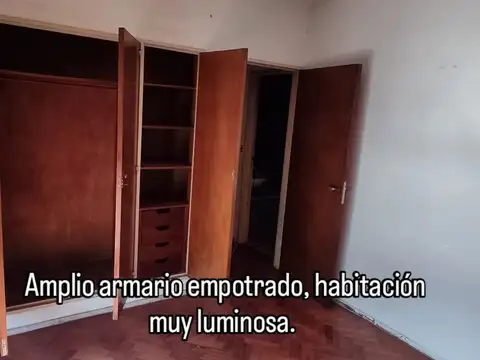 Departamento 2 ambientes con 1 baño